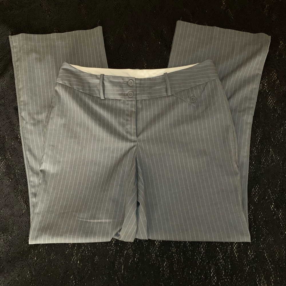 Women’s Gray Pinstripe Dress Pants